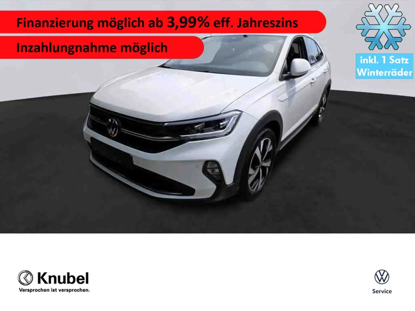 Volkswagen Taigo Style 1.0 TSI DSG IQ.Light Navi TravelAss. Ganz... Weiß - 1