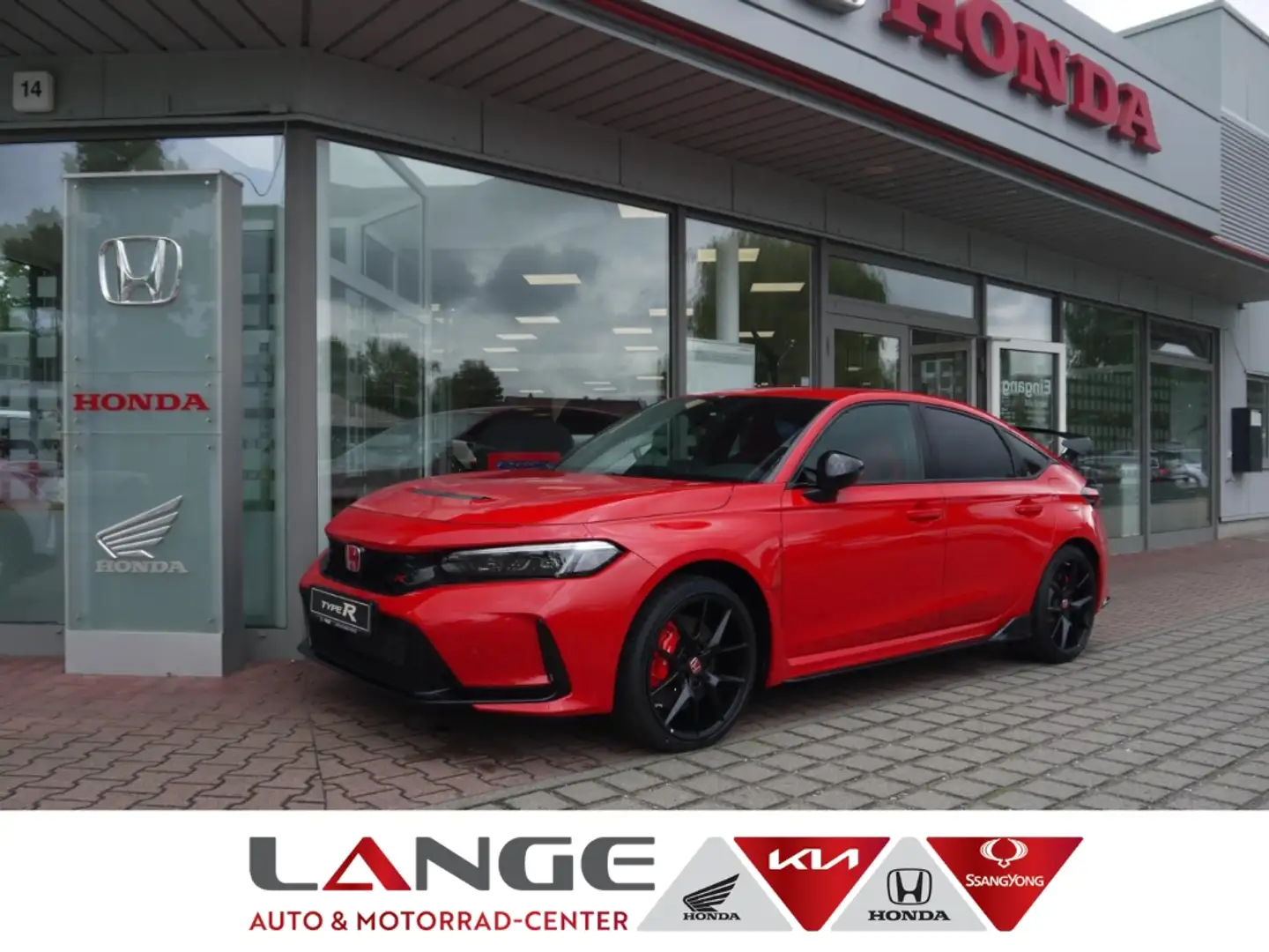 Honda Civic Type R 2.0 Navi Digitales Cockpit LED ACC Apple Ca Rood - 1