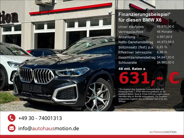 2022 BMW X6 in Black for sale