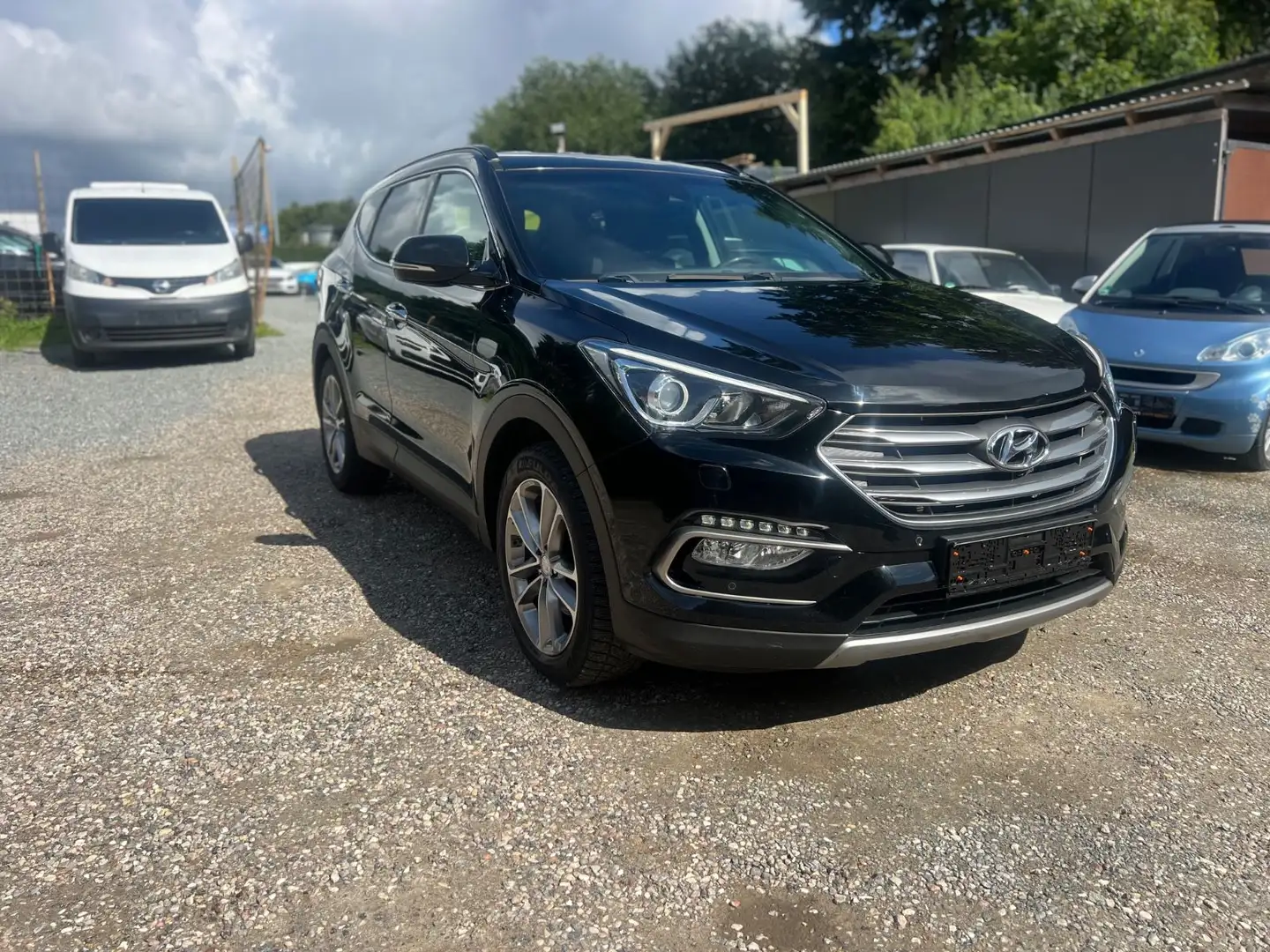 Hyundai SANTA FE blue Premium 4WD*Tüv Neu*Euro6*Ahk*Navi Noir - 1
