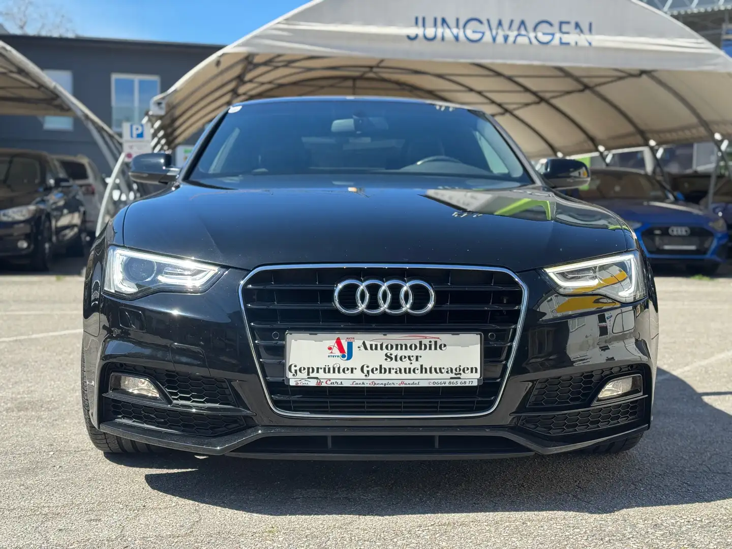 Audi A5 Coupé 1,8TFSI Sport+S line+Navi+Alcantara+Xenon Zwart - 2