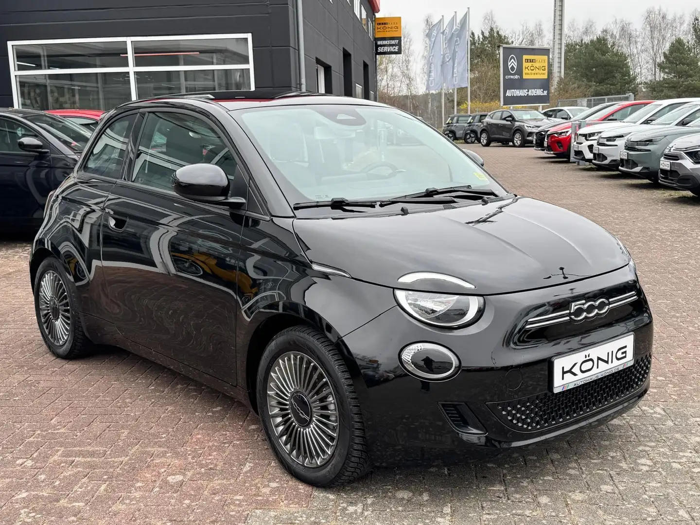 Fiat 500e ICON 42kWh*118PS KLIMA*CARPLAY*ALLWETTER Schwarz - 2
