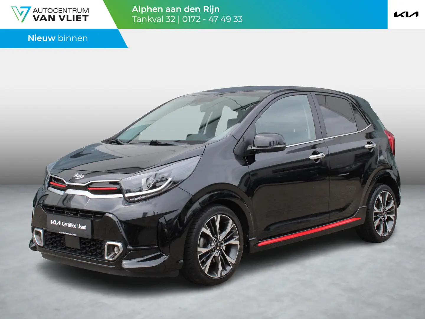 Kia Picanto 1.0 T-GDi GT-Line 5p | Schuifkanteldak | Stoel en Zwart - 1