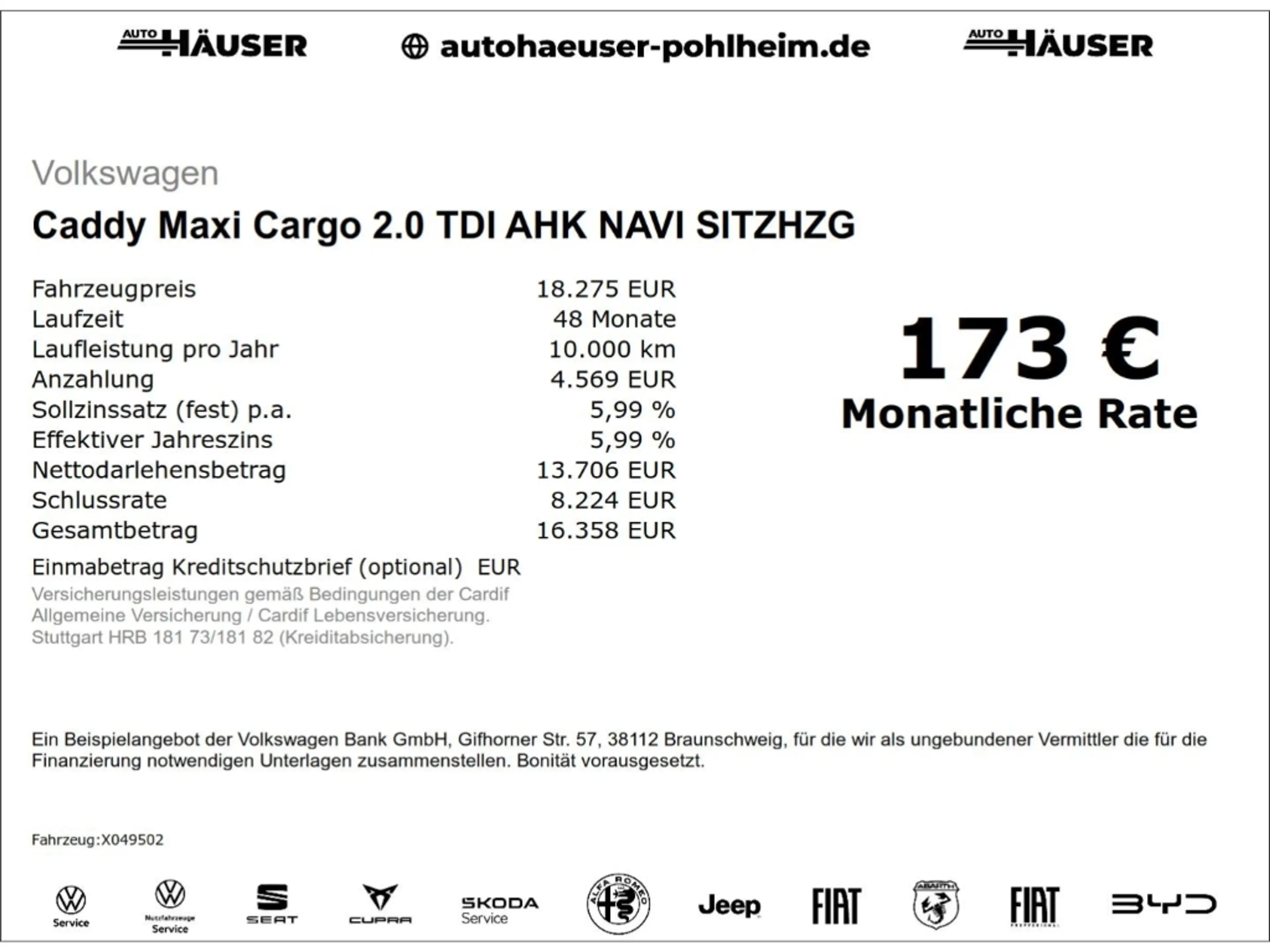 Volkswagen Caddy Maxi Cargo 2.0 TDI AHK NAVI SITZHZG — photo 2