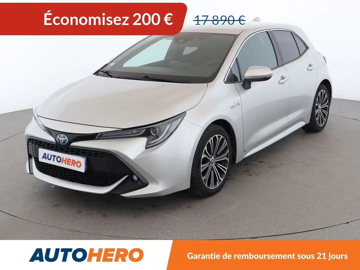 Toyota Corolla 1.8 Hybride Design Gris - 1