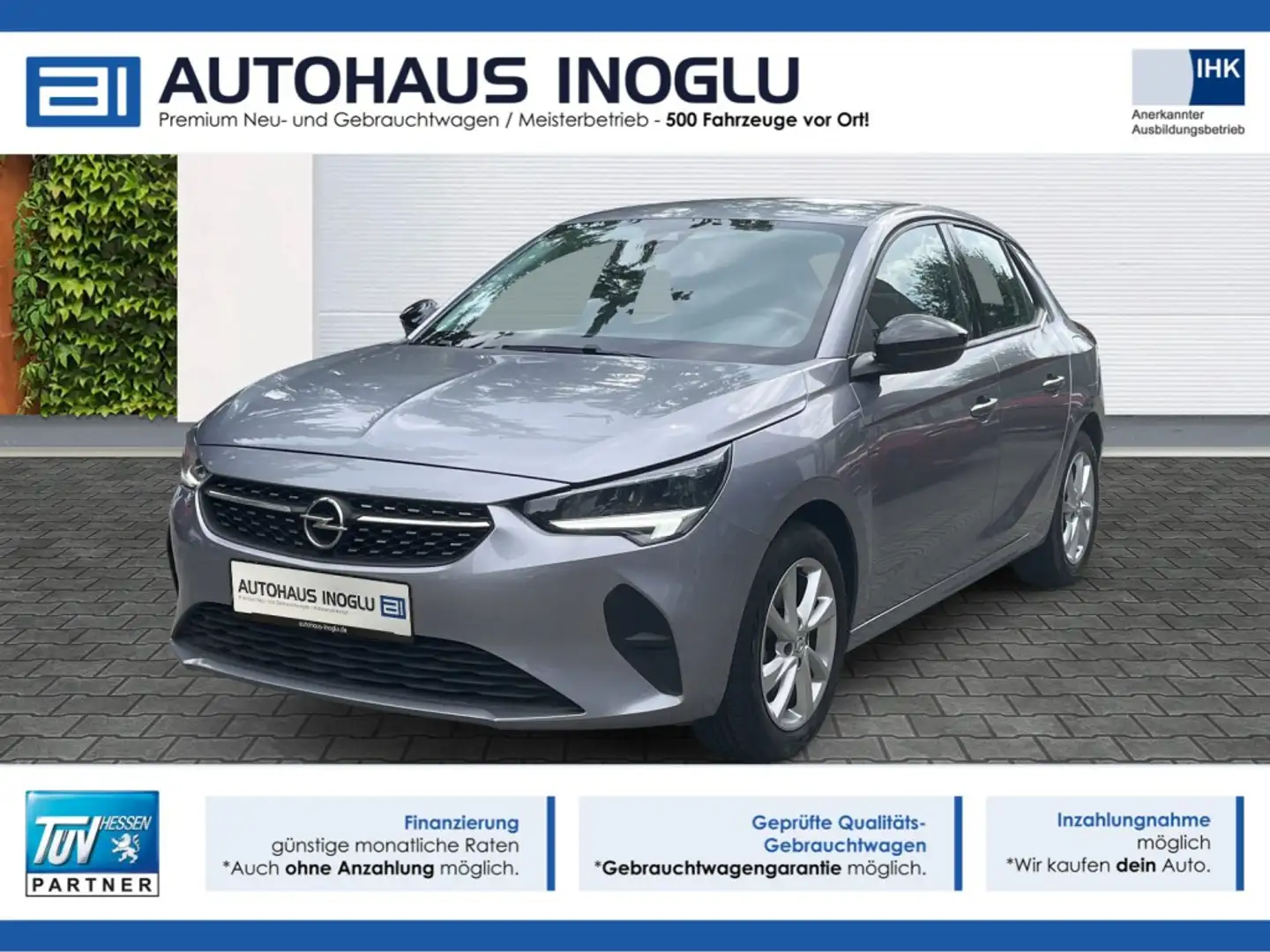 Opel Corsa 1.2 S S Elegance Navi+LED+PDC+LM-Felgen+DAB+ Grijs - 1