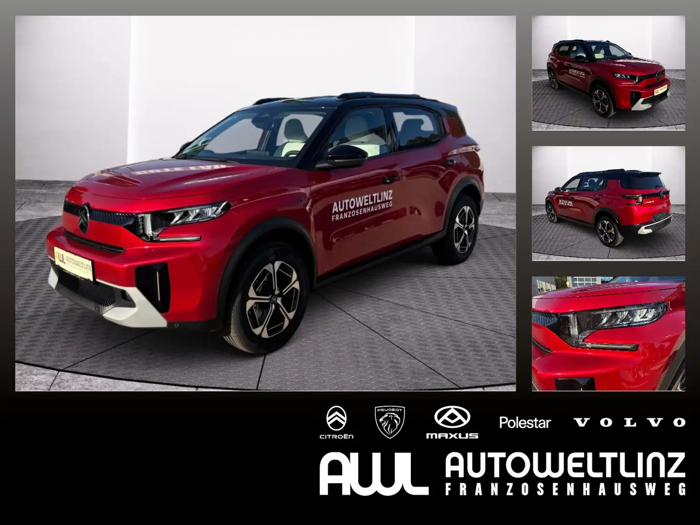 Citroen C3 Aircross 145PS MAX LED+Navi+KeyLess+PDC Rot - 1