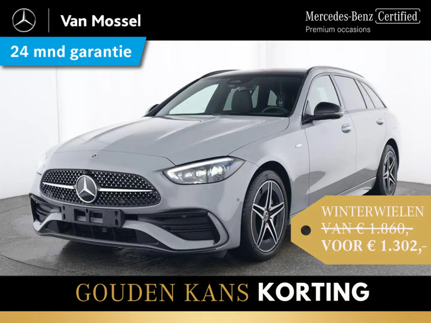 Mercedes-Benz C 300 Estate e Business Solution AMG Grijs - 1