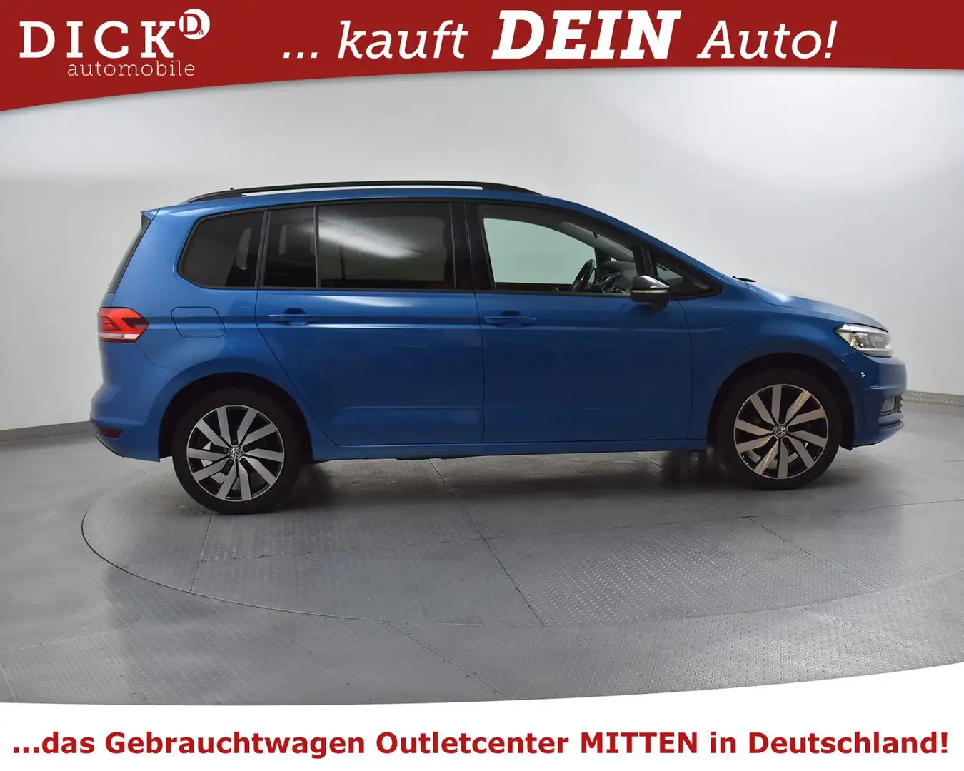 Volkswagen Touran 1.5 DSG Highl DESIGN BLACK+PANO+AHK+ACC+ Blue - 2
