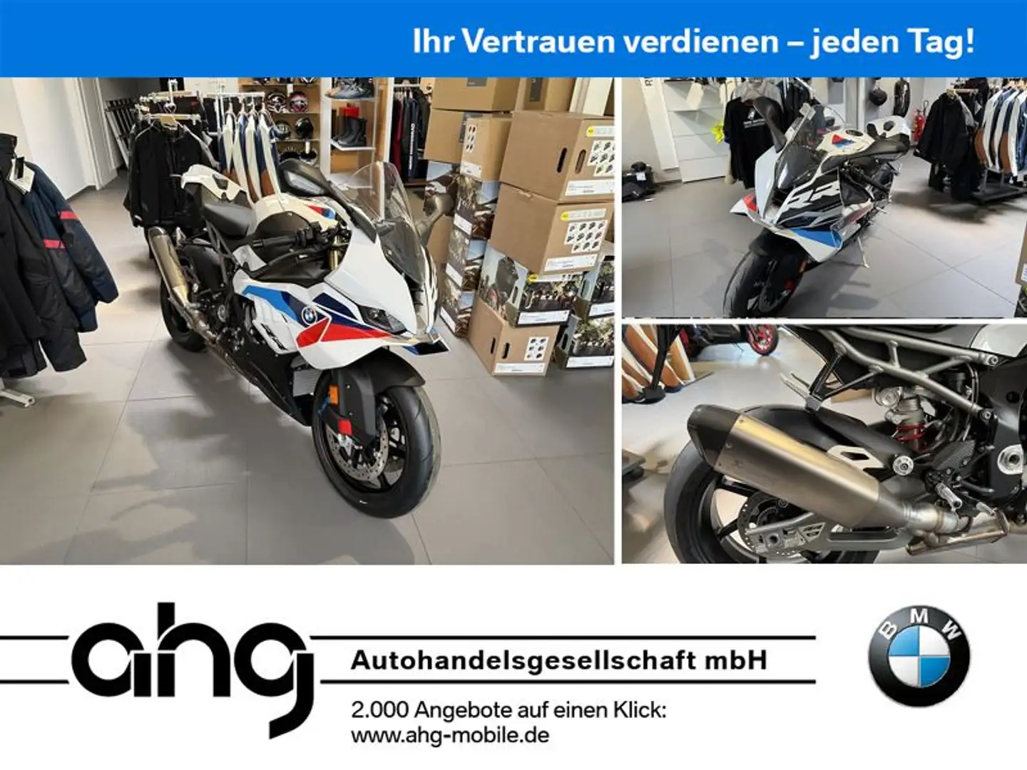 BMW S 1000 RR mit M Paket, Race Paket uvm Sofort ver Biały - 1
