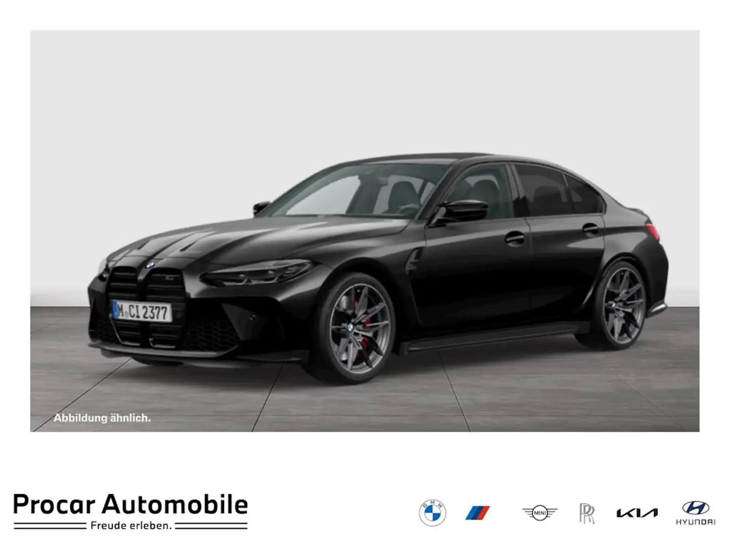 BMW M3 Competition M xDrive M Sport RFK NAVI LED LM Noir - 1