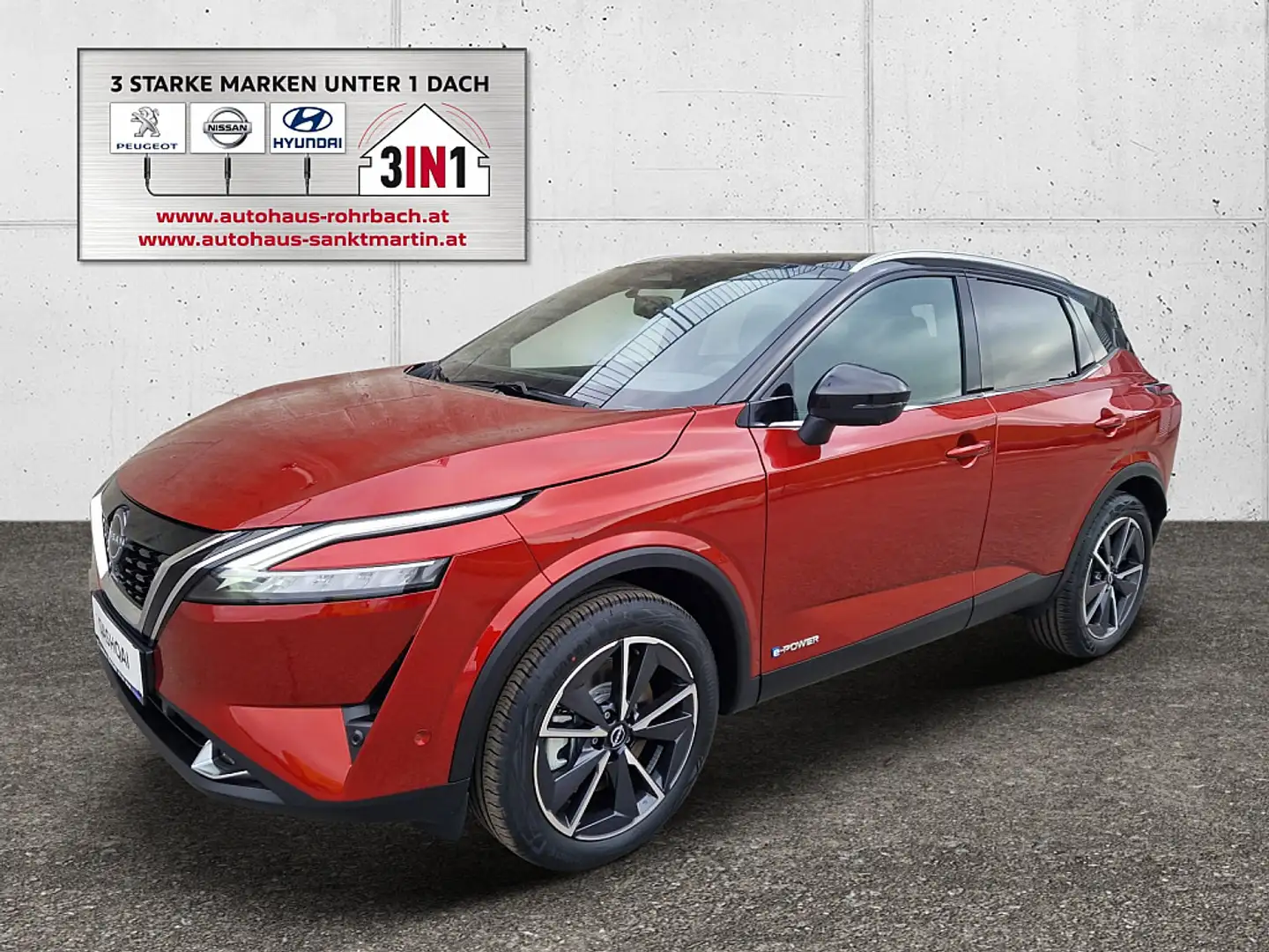 Nissan Qashqai 1,5 VC-T e-Power Tekna Rot - 1