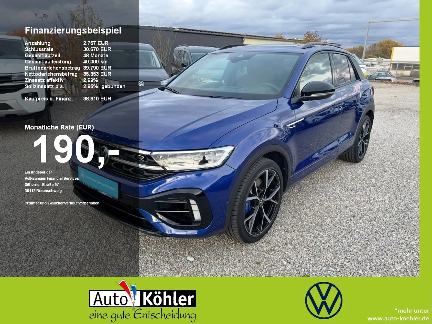 Volkswagen T-Roc R Akrapovic/ BeatsAudio/ DCC- Fahrwerk Bleu - 1