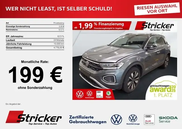 Volkswagen T-Roc Goal 2.0TDI DSG 199, ohne Anzahlung Navi AHK Kame