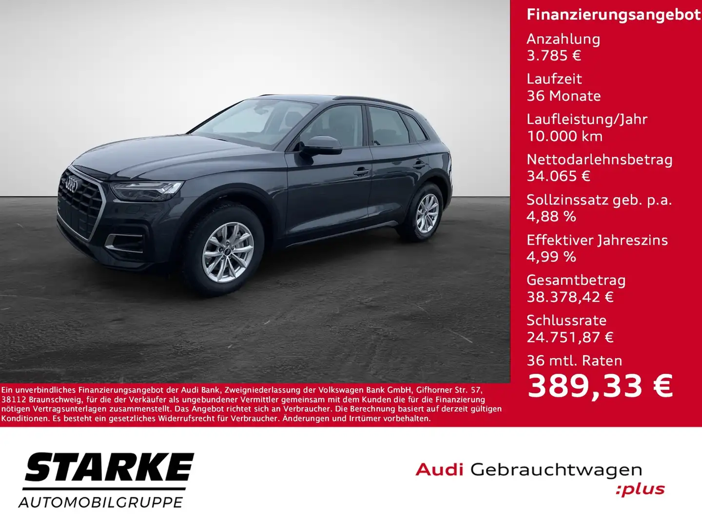 Audi Q5 40 TDI S tronic quattro Gris - 1