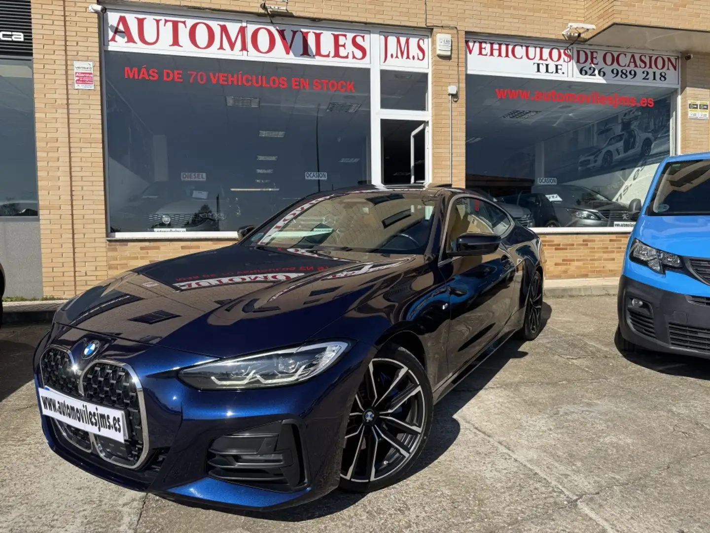 BMW 420 420dA Coupé M Sport Pro Blauw - 1