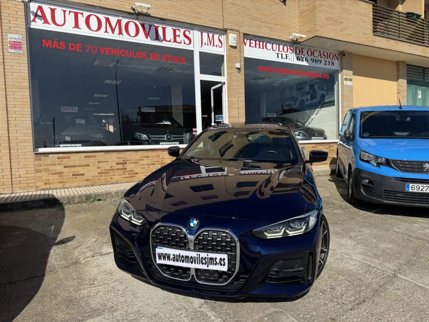 BMW 420 420dA Coupé M Sport Pro Blauw - 2