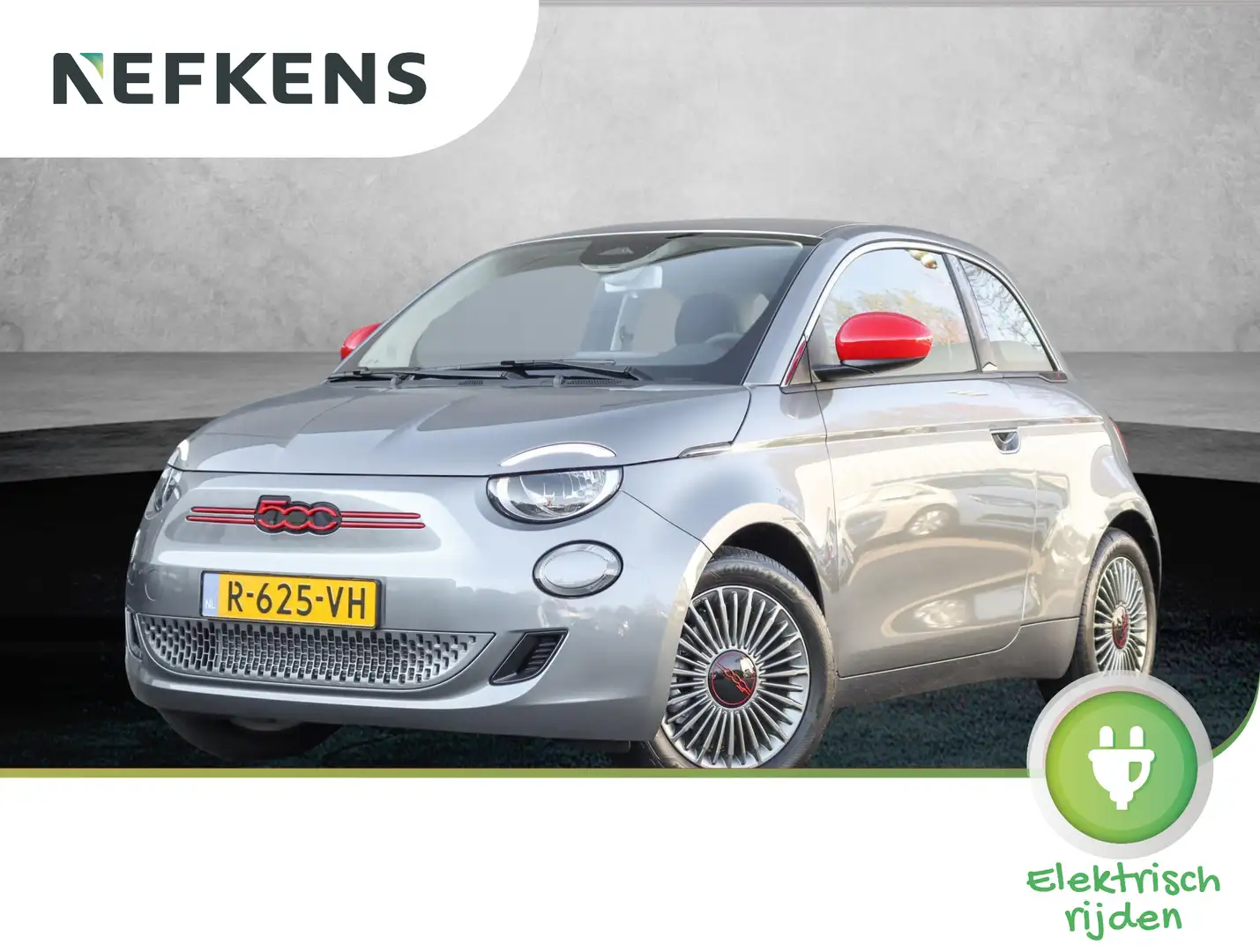 Fiat 500e 42 kWh RED | Climate | Apple CarPlay & Android Aut Gri - 1