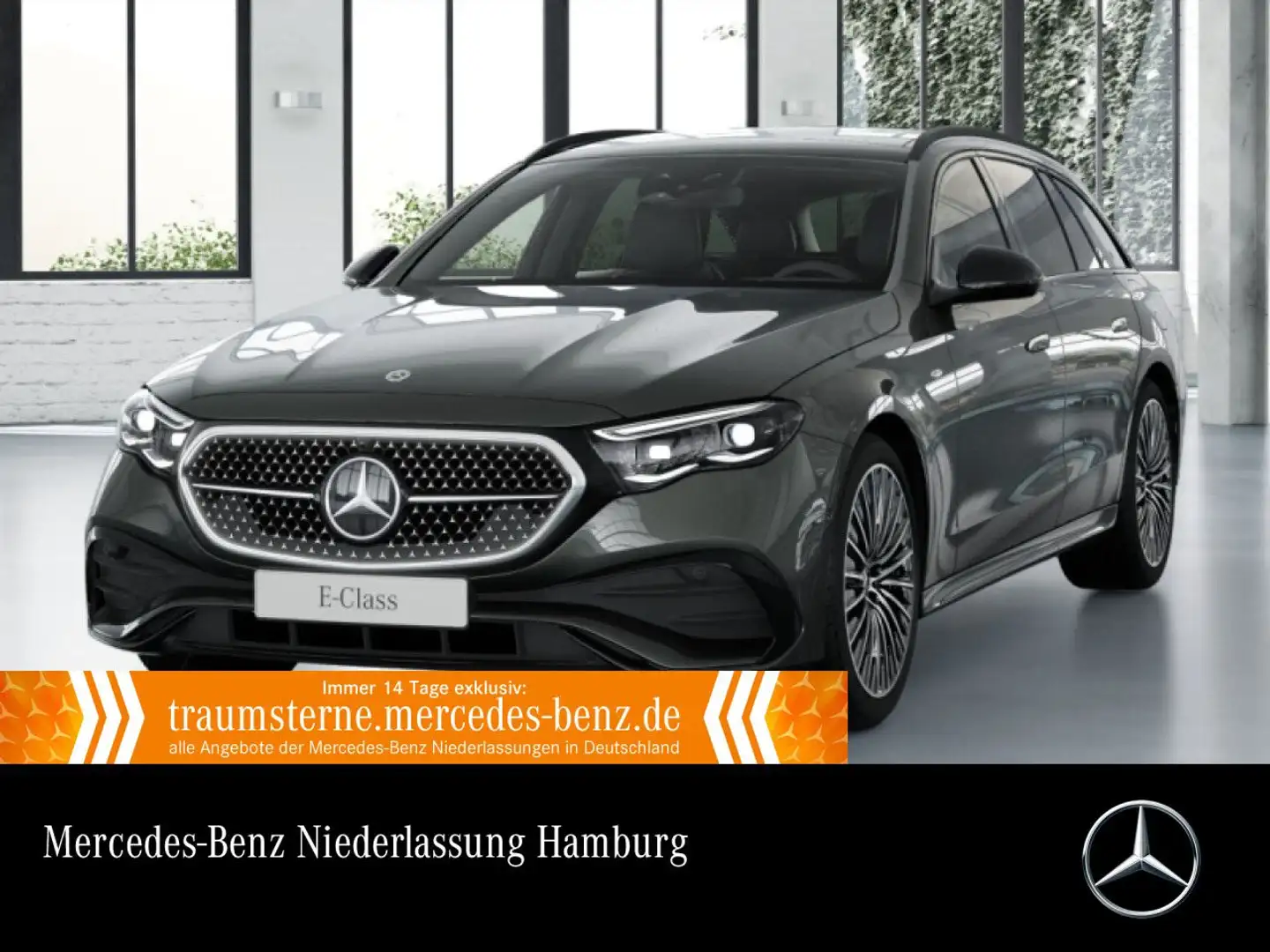 Mercedes-Benz E 300 de T Hybrid Edition AMG-Line Fahrass 360° 9G Grigio - 1