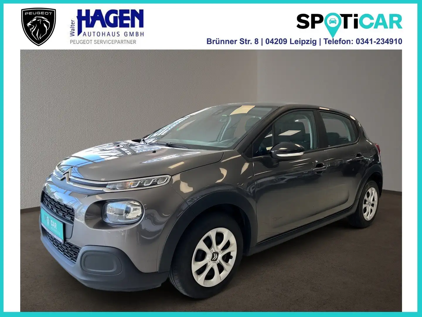 Citroen C3 Feel 1.2 82 PureTech Sitzheizung / Klimaautomatik Gris - 1