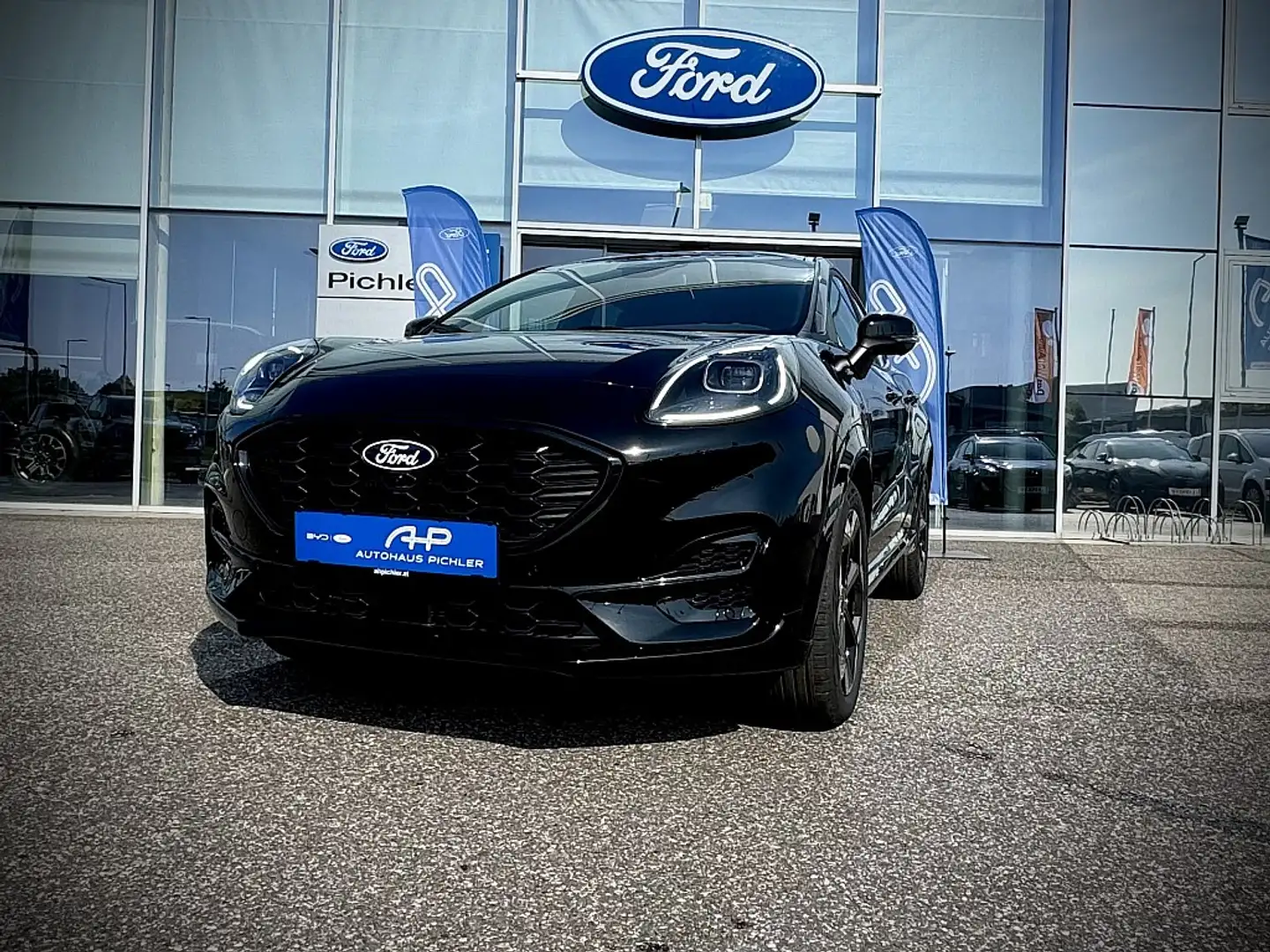 Ford Puma 1,0 EcoBoost Hybrid ST-Line X Aut. 125PS LEASIN... Schwarz - 1
