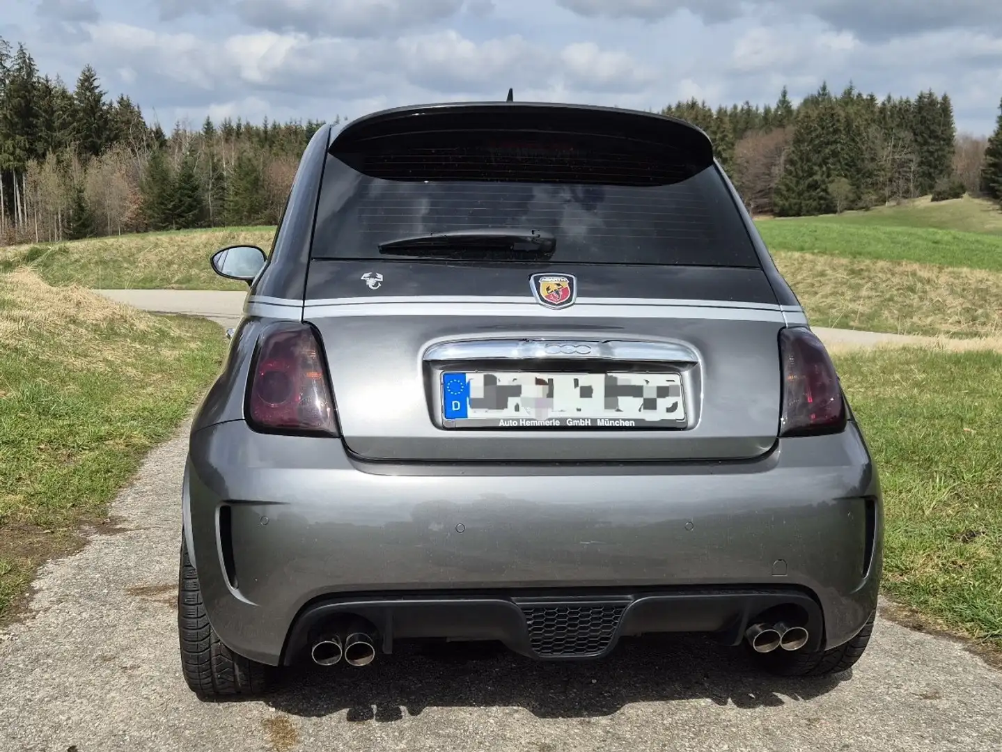 Abarth 500 Mit Abarth 595 KIT 160 PS Bicolore Speziale Stříbrná - 2