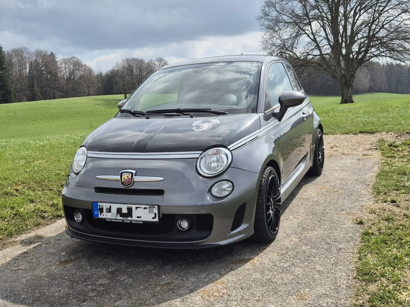 Abarth 500 Mit Abarth 595 KIT 160 PS Bicolore Speziale Stříbrná - 1
