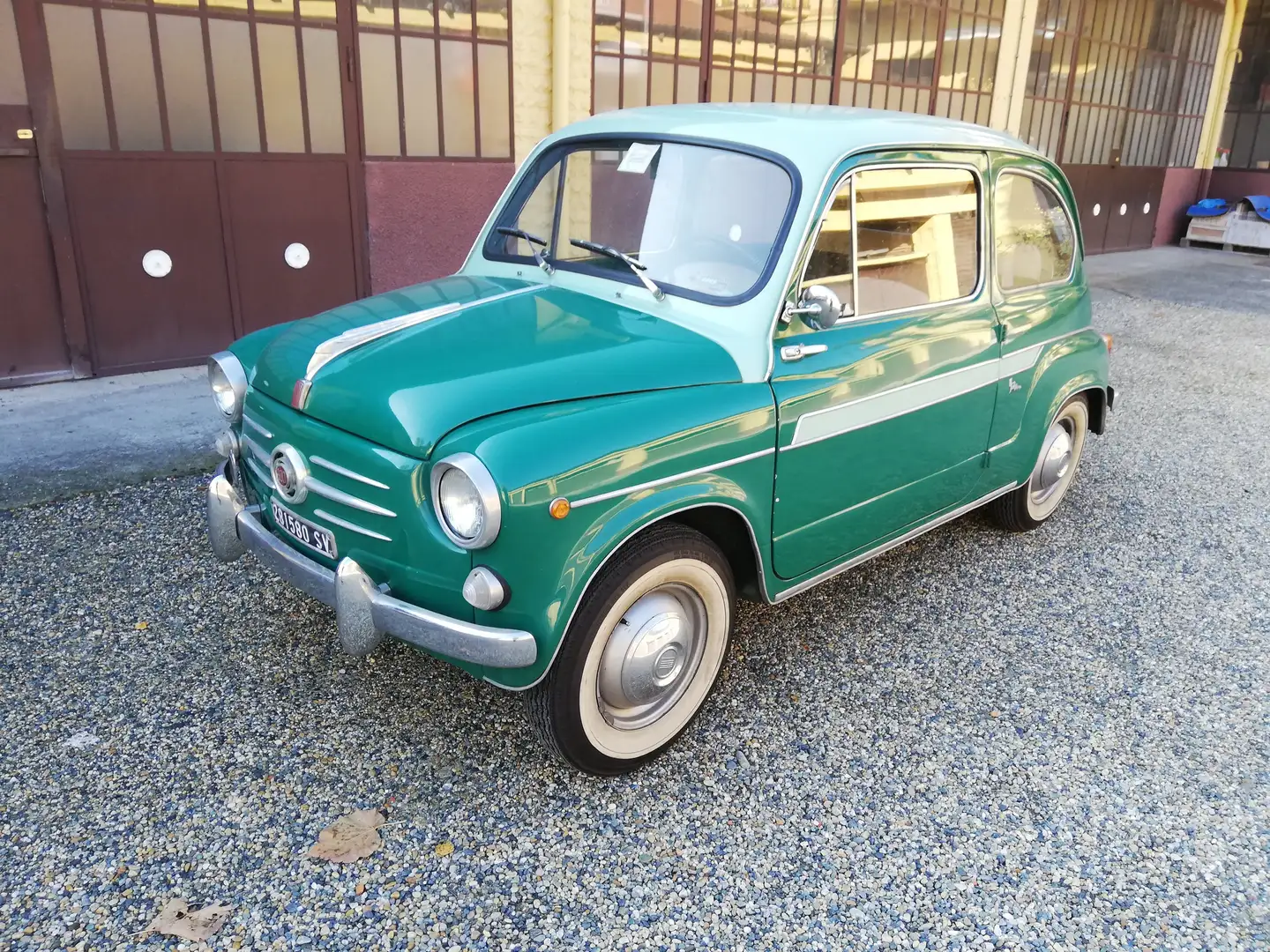 Fiat 600 FISSORE Vert - 1