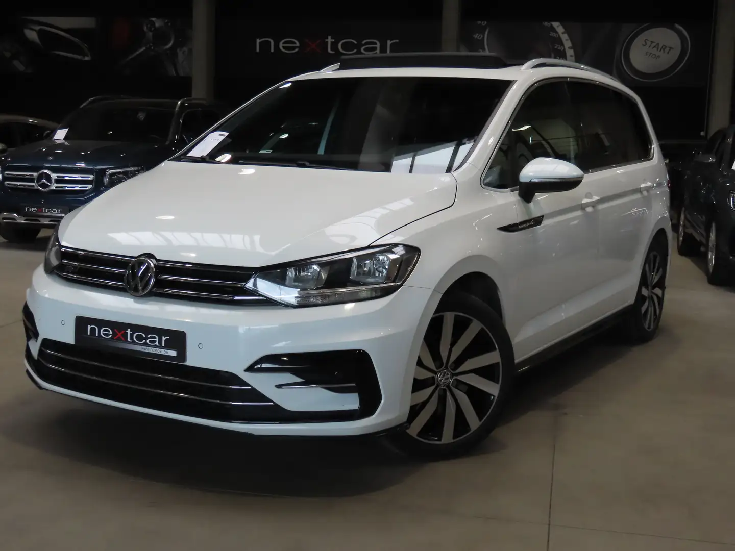 Volkswagen Touran 1.6 TDi R-Line *TOIT PANO-NAVI-PARKING* A EMPORTER Wit - 1