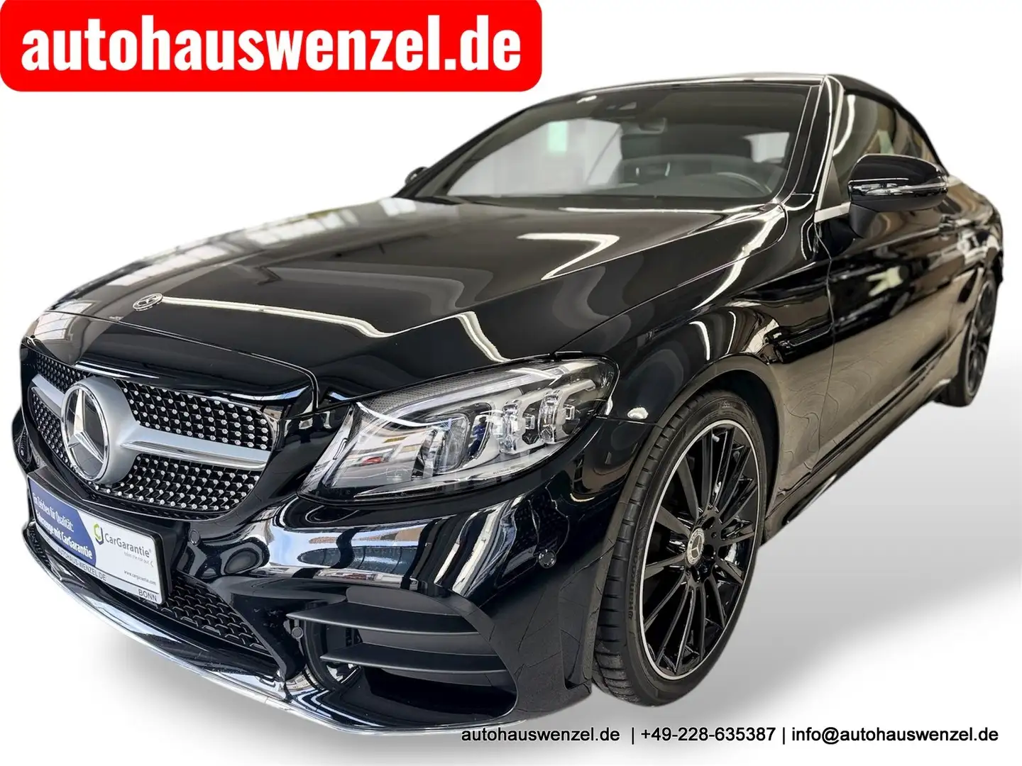 Mercedes-Benz C 220 d Cabrio AMG AIRCAP MULTIBEAM KAM AHK MEMORY 19" Schwarz - 1