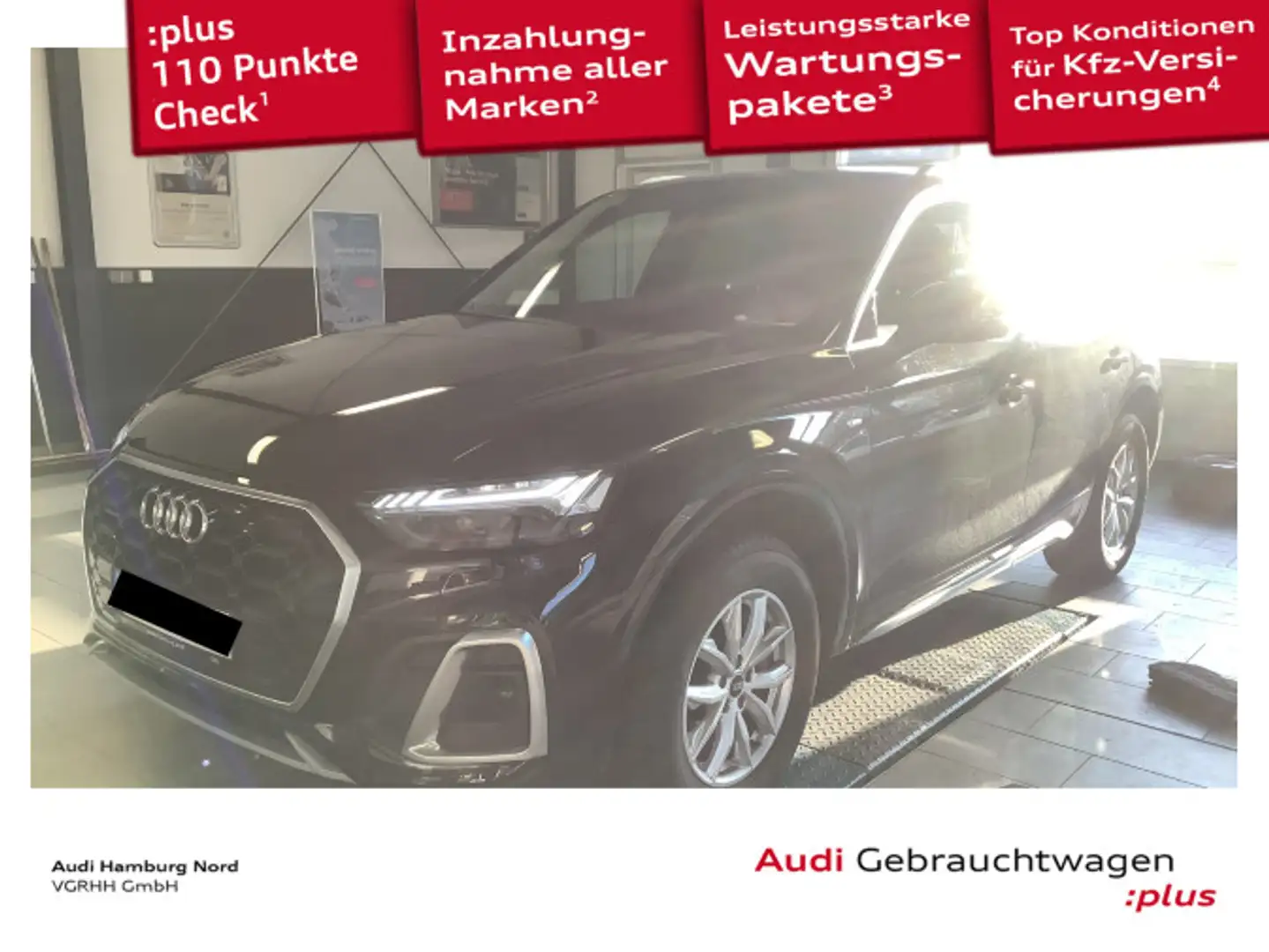 Audi Q5 40 TDI S line quattro AHK Matrix Navi CarPlay Schwarz - 1