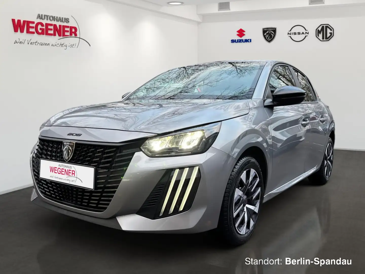 Peugeot 208 Style 75 1.2 PureTech *SHZ*CarPlay*Allwetter Argent - 1