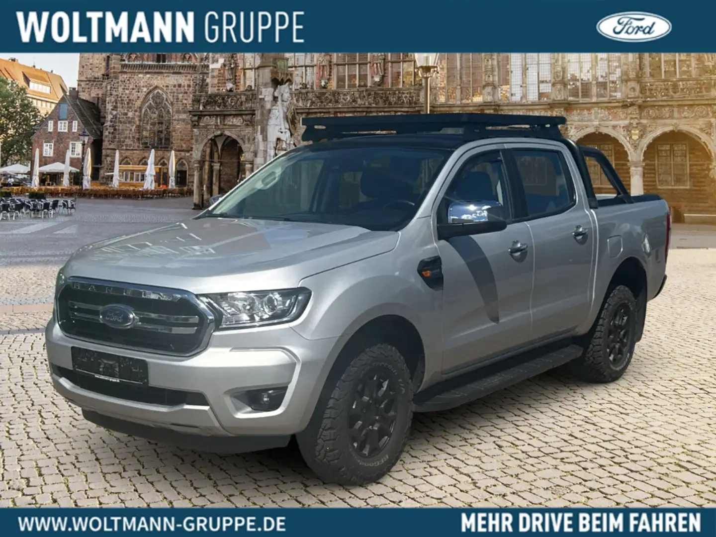 Ford Ranger XLT Doppelkabine 4x4 2.0 TDCi Panther EU6d-T AHK N Plateado - 1