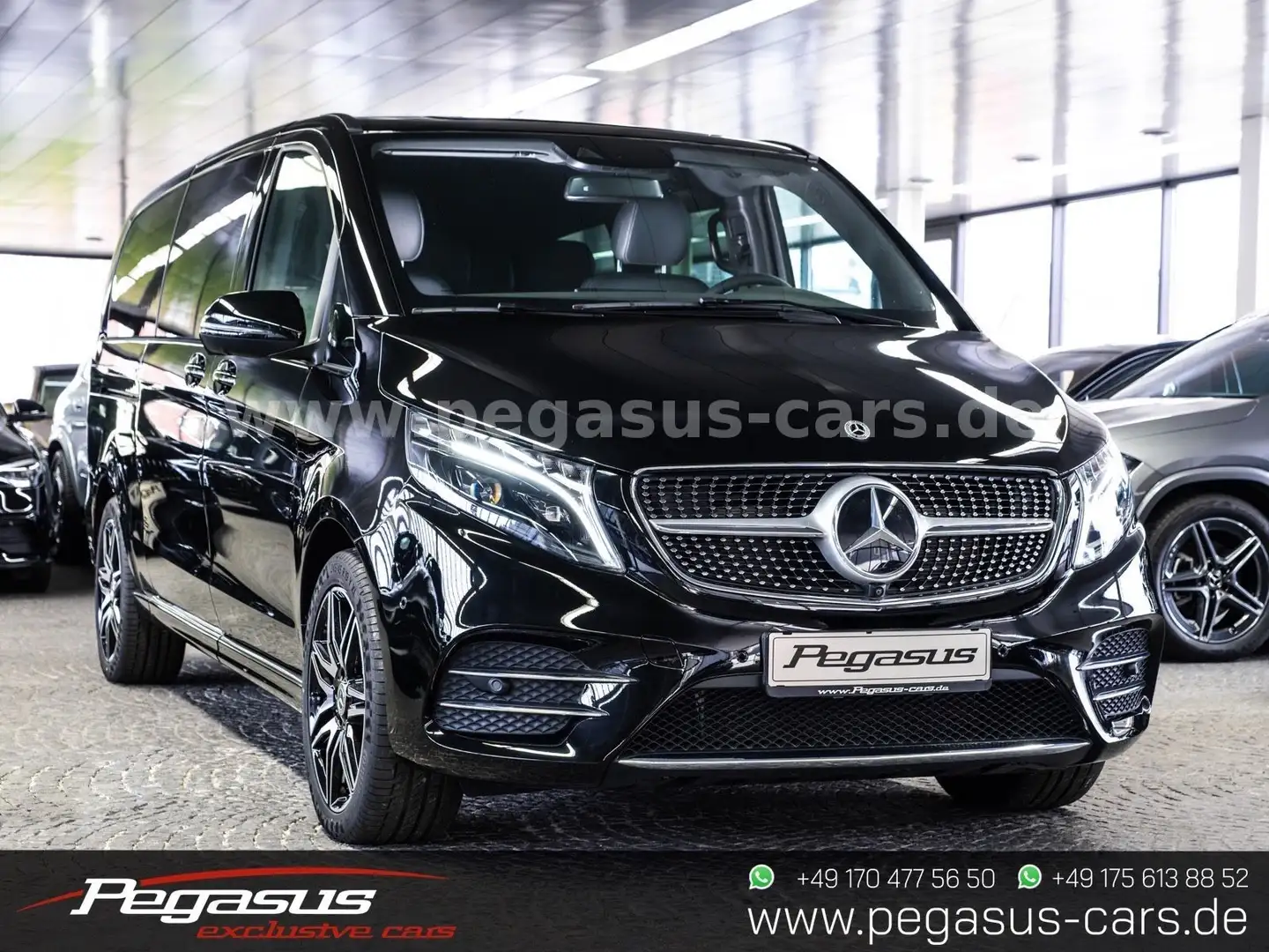 Mercedes-Benz V 300 d Aut. AVANTG. extralang AMG LINE*AIRMATIC Zwart - 2