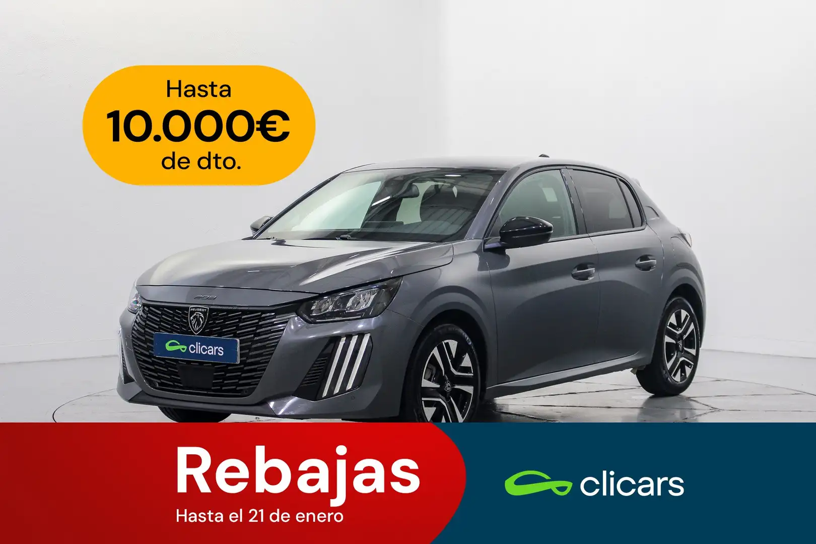 Peugeot 208 1.2 Puretech S&S Allure 100 Grau - 1