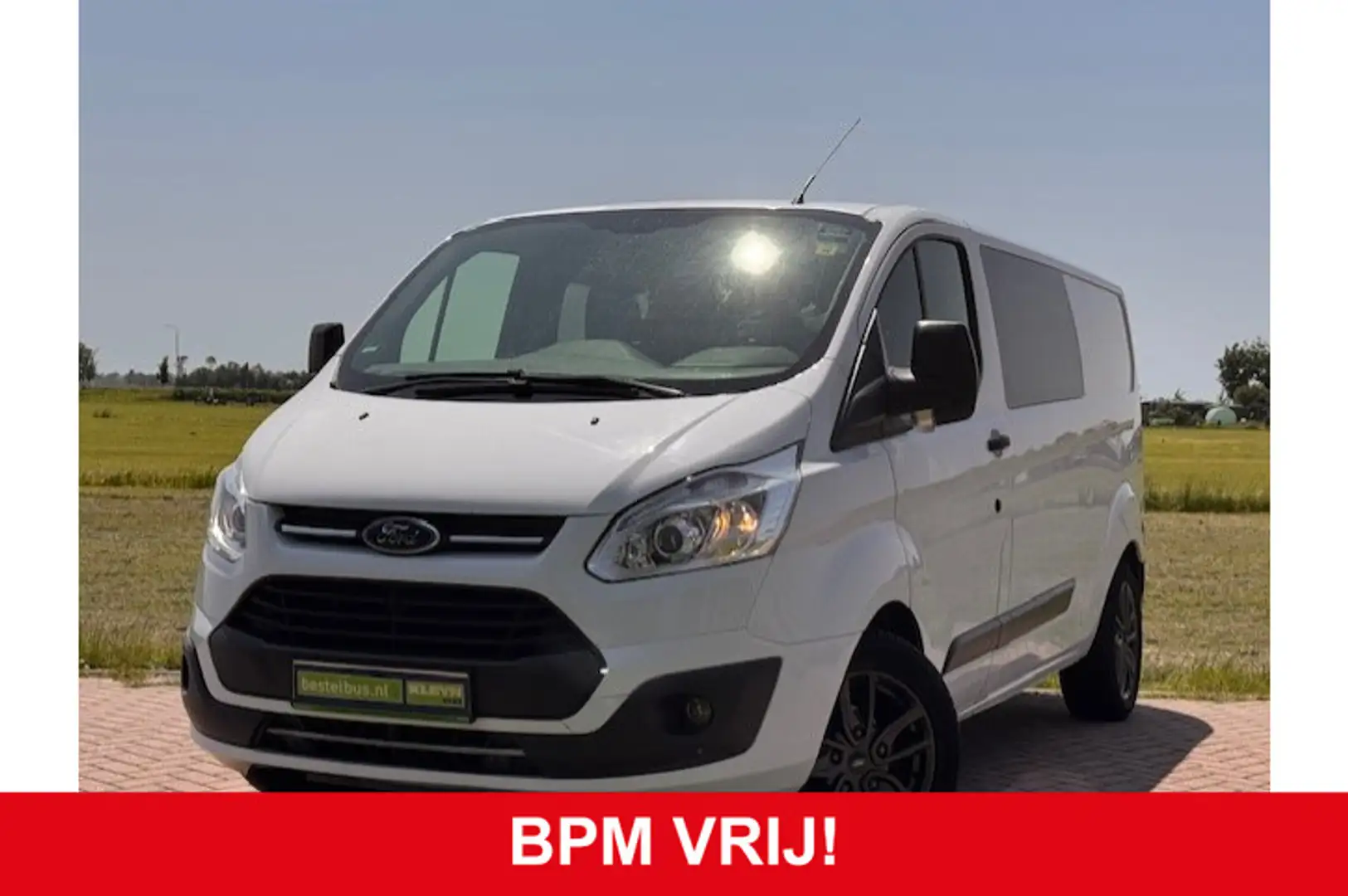 Ford Transit Custom 290 2.0 TDCI L2H1 Trend DC *Airco*Trekhaak Wit - 2