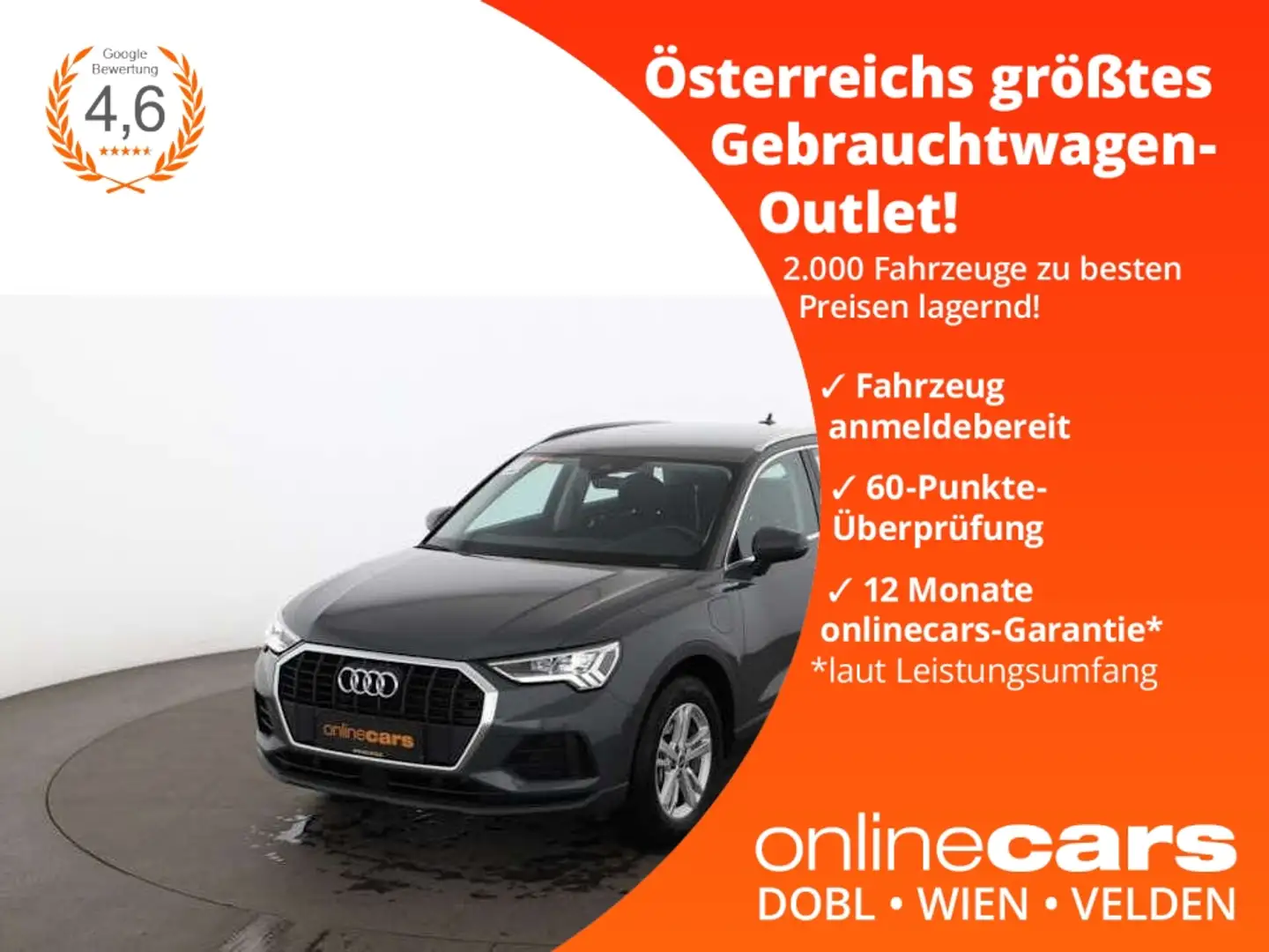 Audi Q3 45 TFSI e Aut LED AHK NAVI ASSIST R-CAM TEMP Grau - 1