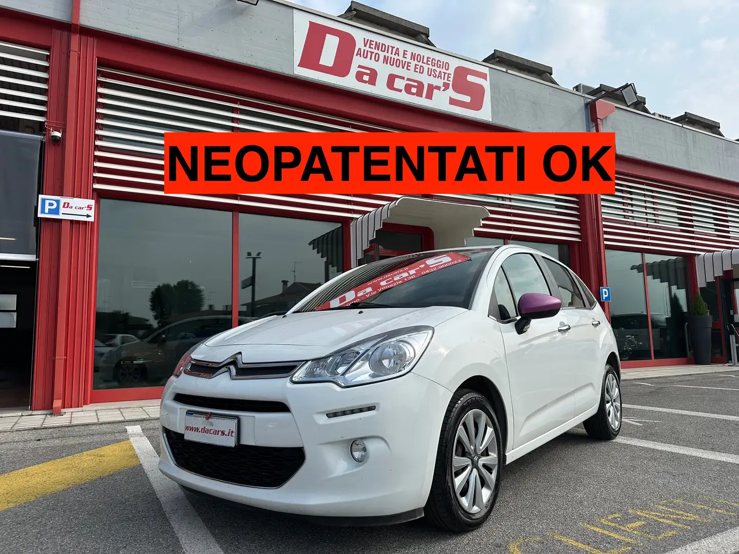 Citroen C3 1.2 puretech Exclusive 82cv E6, NEOPATENTATI OK! Bianco - 2