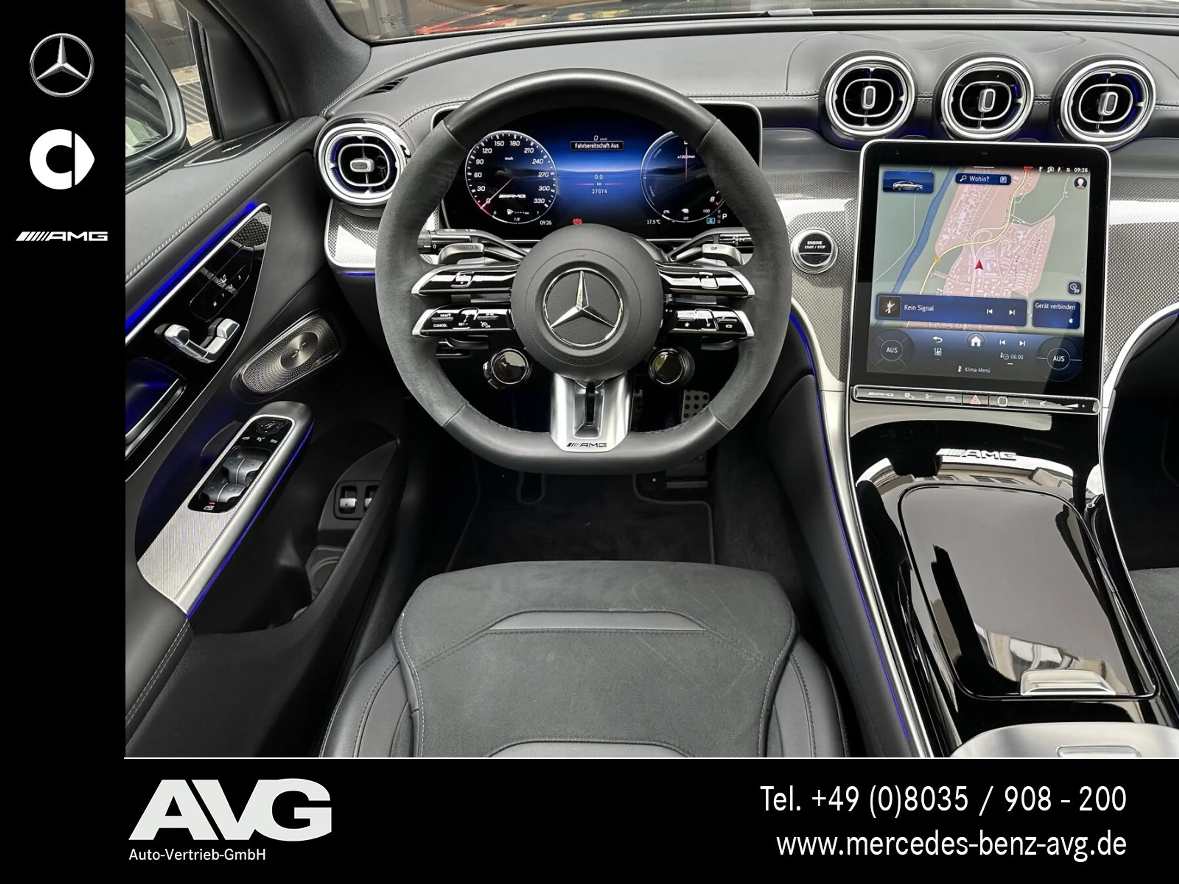 Mercedes-Benz GLC 63 AMG GLC 63S E Coupé Pano AHK 21" Night MATTGRAU Burm — photo 14