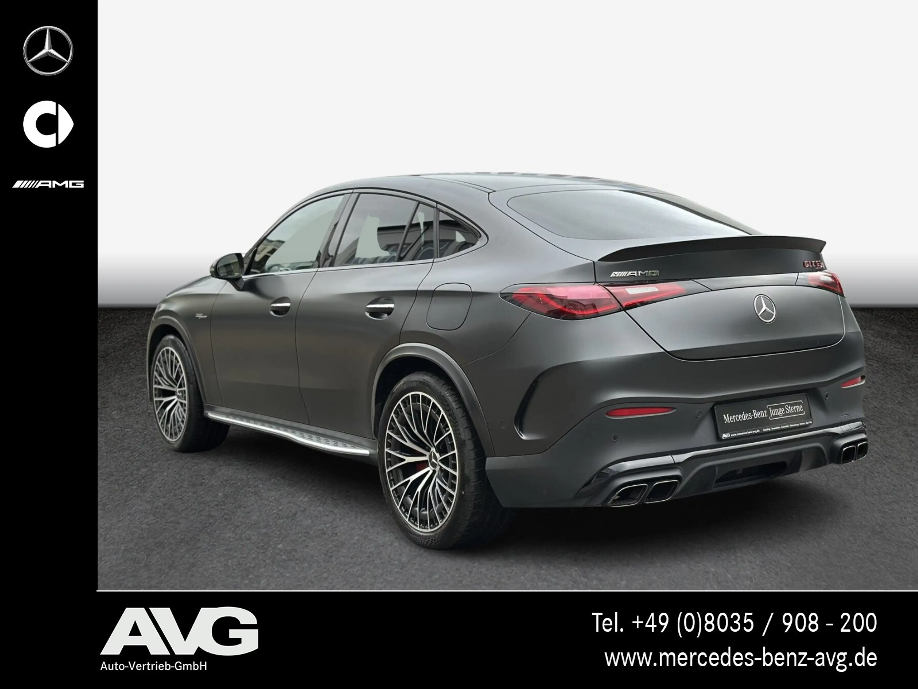 Mercedes-Benz GLC 63 AMG GLC 63S E Coupé Pano AHK 21" Night MATTGRAU Burm — photo 4