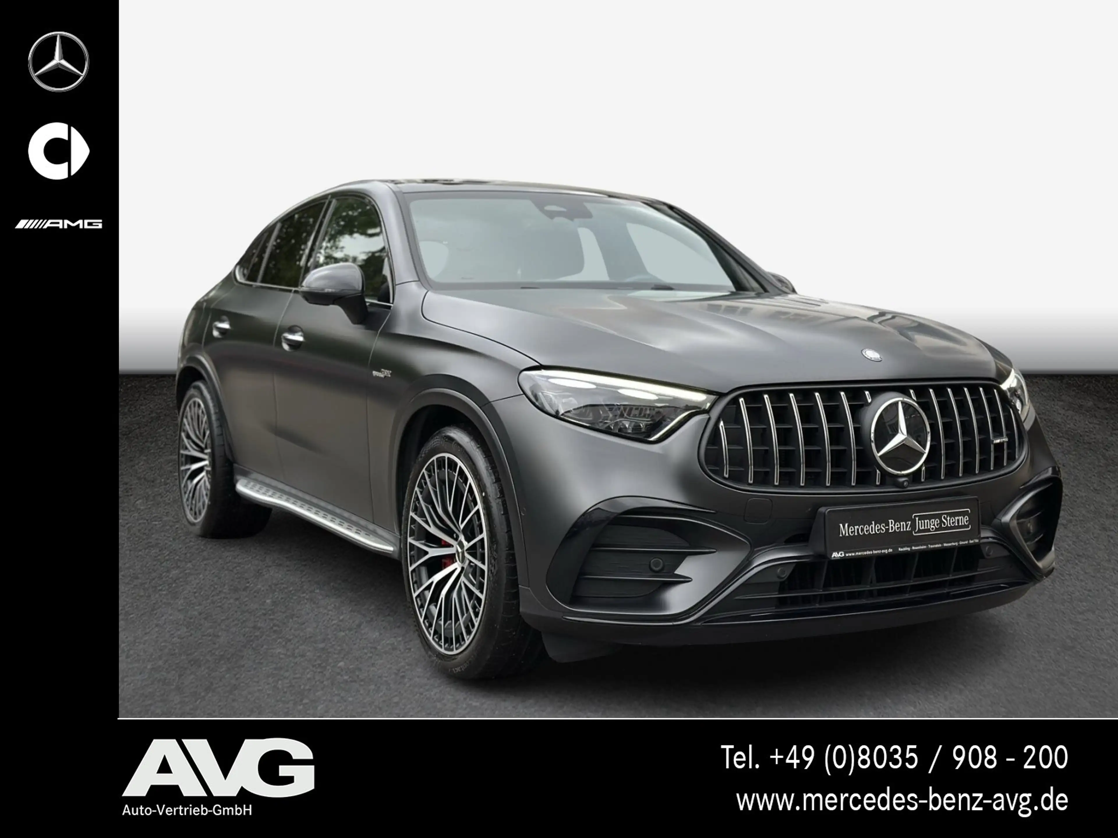 Mercedes-Benz GLC 63 AMG GLC 63S E Coupé Pano AHK 21" Night MATTGRAU Burm — photo 2