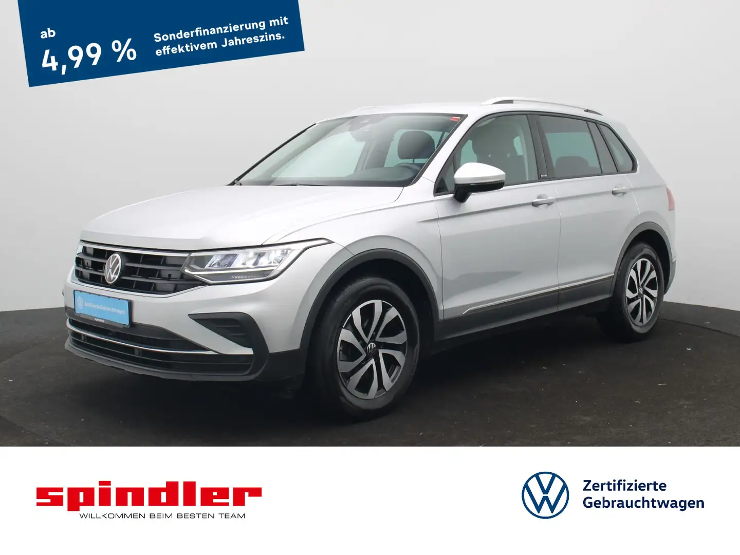 Volkswagen Tiguan Active 1.5 TSI DSG / Navi, App, LED, RFK Silber - 1