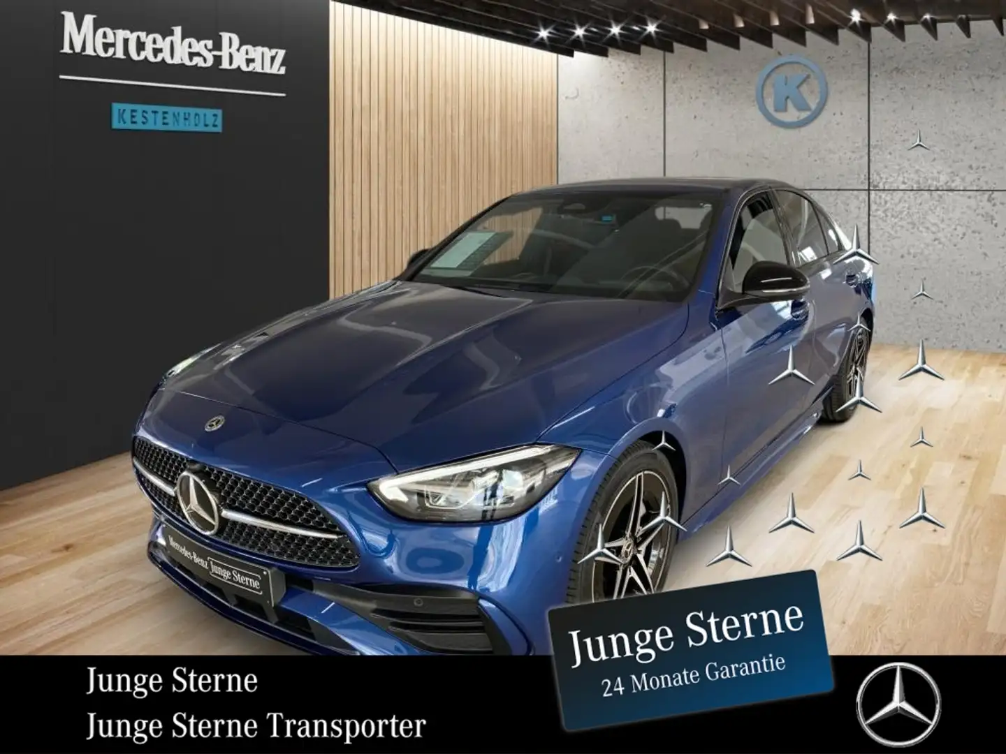 Mercedes-Benz C 300 *AMG*NIGHT*MBUX*AHK*SHZ*SPORTAUS*KAM*NAVI* Blau - 1