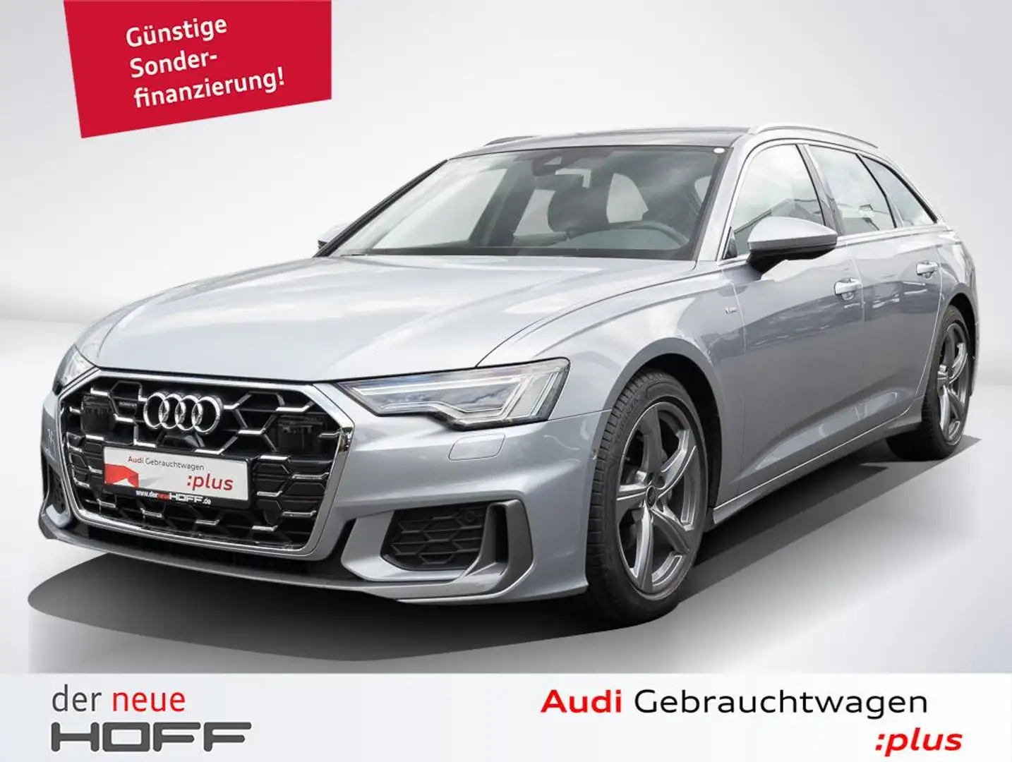 Audi A6 Avant 40 TDI quattro S line Pano Matrix Kamera ACC Silber - 1