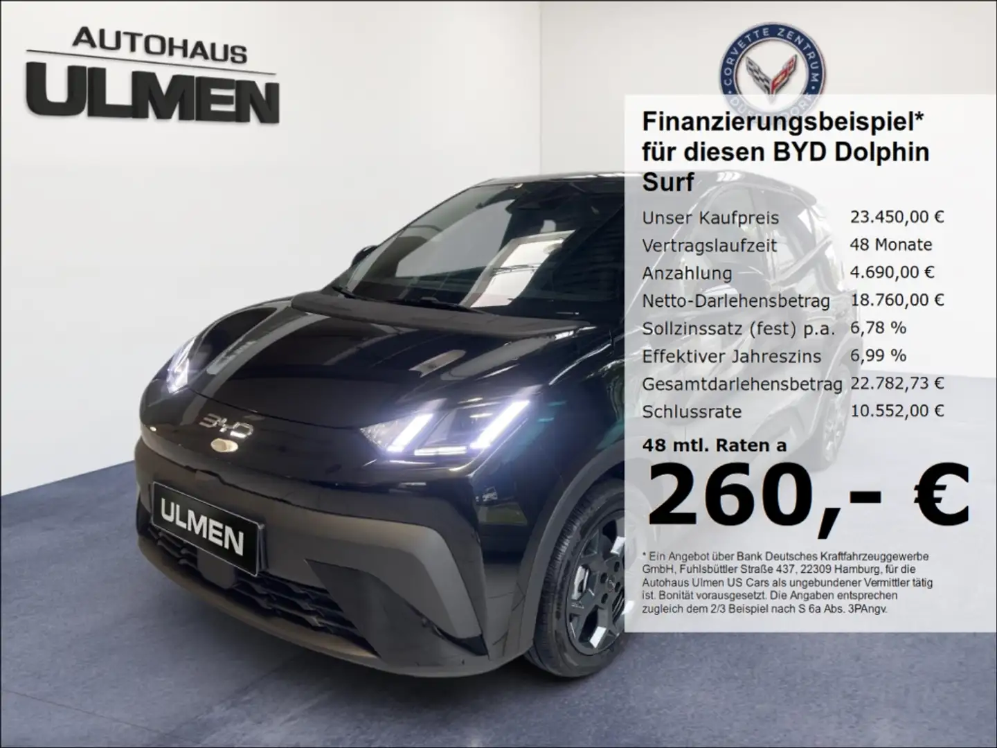 BYD Dolphin 115KW Comfort Leder Navi Sitzheizung DAB+ Soundsys Чёрный - 1