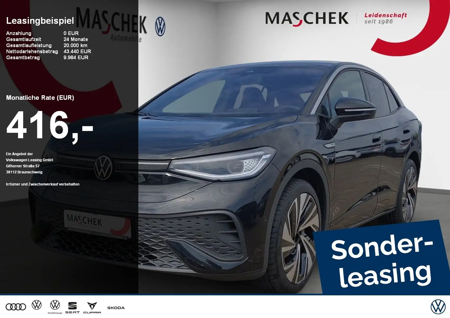 Volkswagen ID.5 Pro Performance TopSport Wärmepump Pano AHK Negru - 1