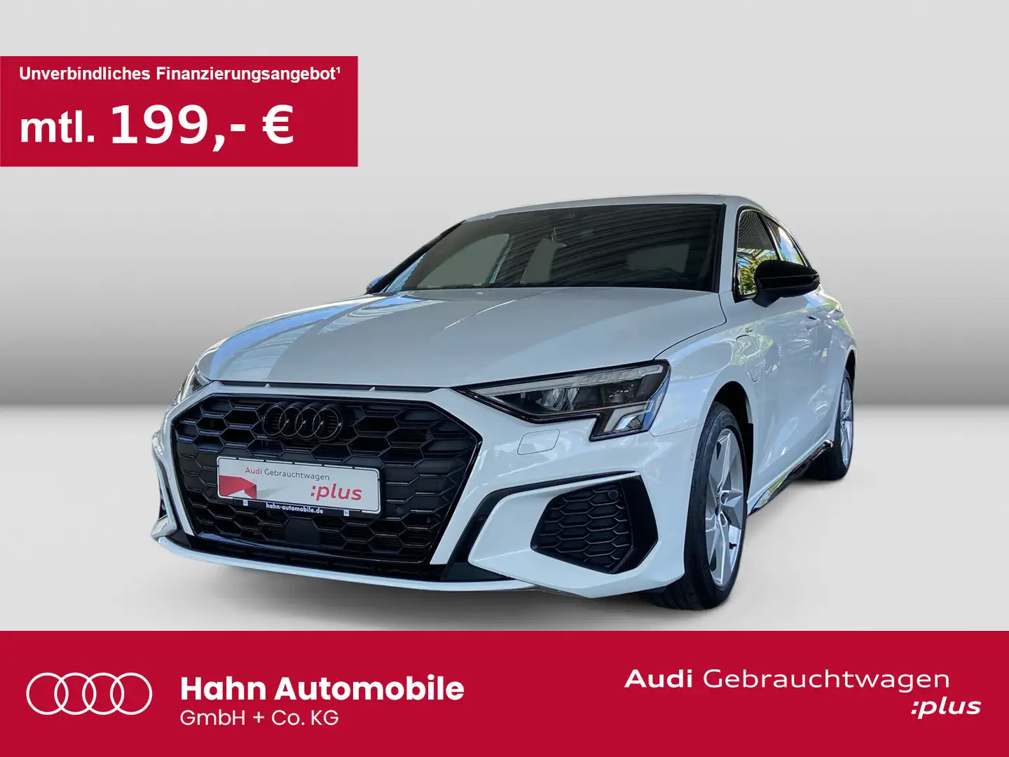 Audi A3 45TFSIe S-Line S-Trc Virtual LED Si Blanc - 1