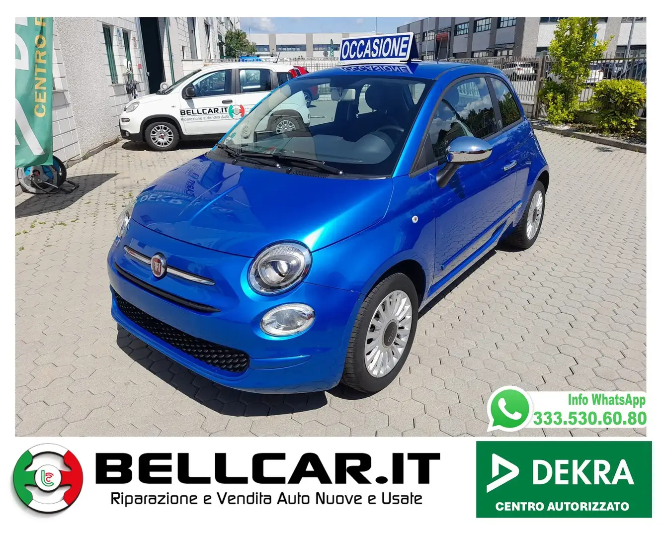 Fiat 500 1.2 Mirror 69cv Blu/Azzurro - 1