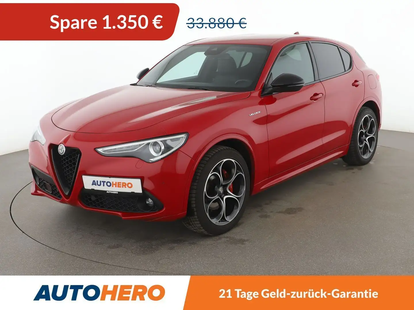 Alfa Romeo Stelvio 2.2 JTDM Veloce Q4 Aut.*NAVI*ACC*PDC*CAM*SHZ* Rot - 1