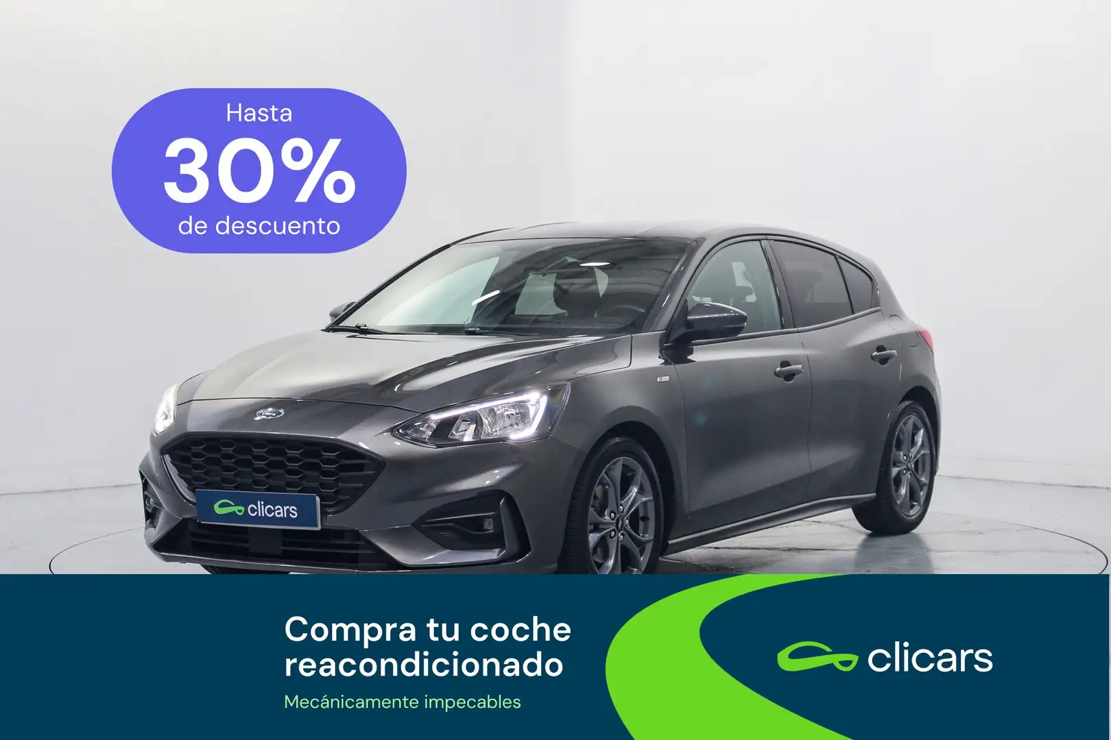 Ford Focus 1.0 Ecoboost ST Line 125 Gris - 1